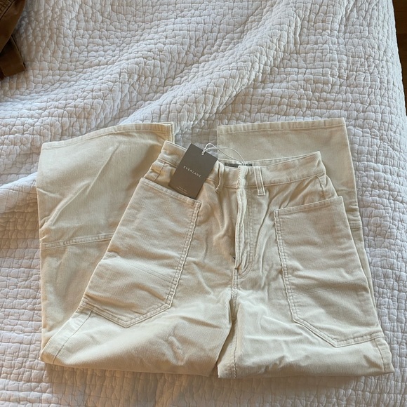 Everlane Pants - Everlane Cream Wide Leg Pants